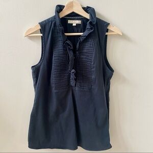 Banana Republic Black Sleeveless Shirt Size 6
